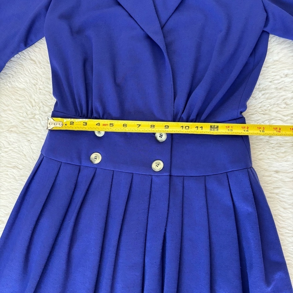 Brenner Vintage Elegant Blue Women's Dress size Medium - Picture 10 of 16